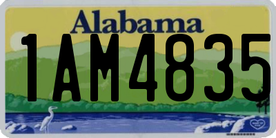 AL license plate 1AM4835