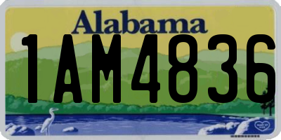 AL license plate 1AM4836