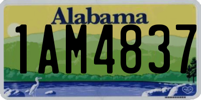 AL license plate 1AM4837
