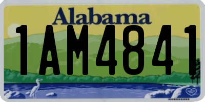 AL license plate 1AM4841