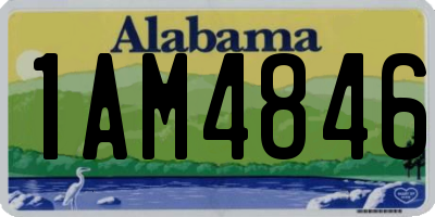 AL license plate 1AM4846