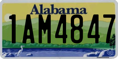 AL license plate 1AM4847
