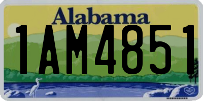 AL license plate 1AM4851