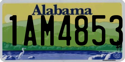 AL license plate 1AM4853