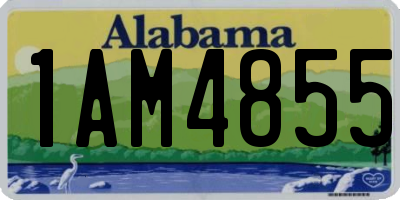 AL license plate 1AM4855