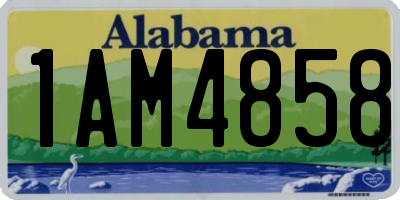 AL license plate 1AM4858
