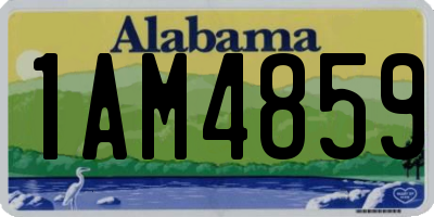 AL license plate 1AM4859
