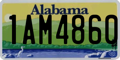 AL license plate 1AM4860