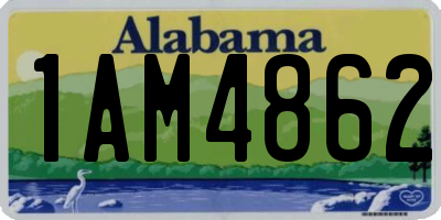 AL license plate 1AM4862