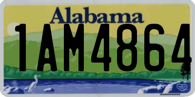 AL license plate 1AM4864