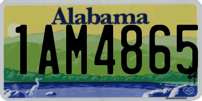 AL license plate 1AM4865