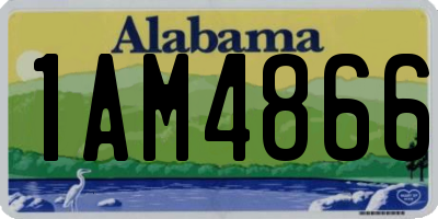 AL license plate 1AM4866