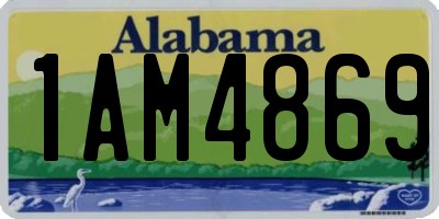AL license plate 1AM4869