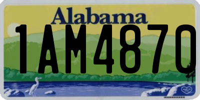 AL license plate 1AM4870