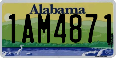 AL license plate 1AM4871
