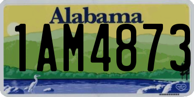 AL license plate 1AM4873