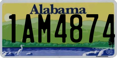 AL license plate 1AM4874
