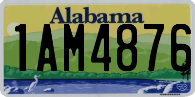 AL license plate 1AM4876