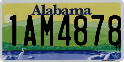 AL license plate 1AM4878