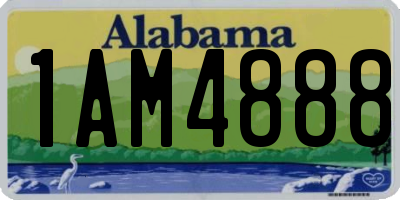AL license plate 1AM4888
