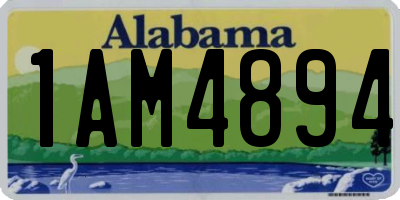 AL license plate 1AM4894
