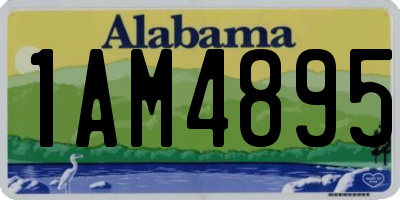 AL license plate 1AM4895