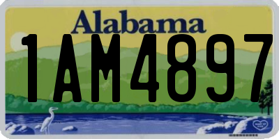 AL license plate 1AM4897