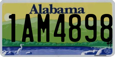 AL license plate 1AM4898