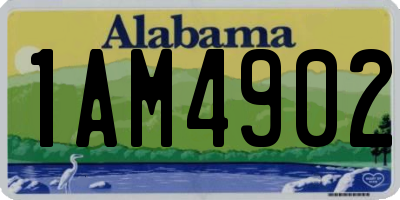 AL license plate 1AM4902