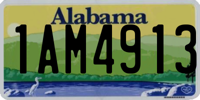 AL license plate 1AM4913