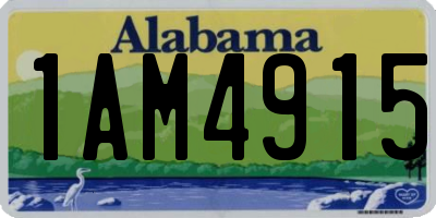 AL license plate 1AM4915