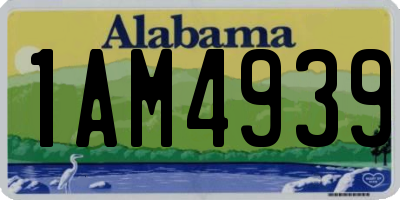 AL license plate 1AM4939