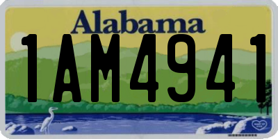 AL license plate 1AM4941