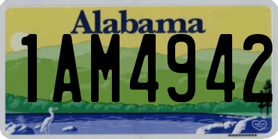 AL license plate 1AM4942