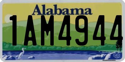 AL license plate 1AM4944