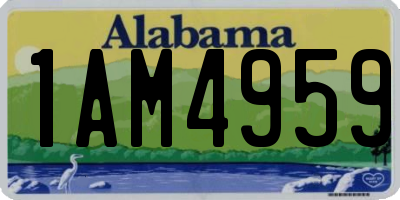 AL license plate 1AM4959