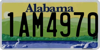 AL license plate 1AM4970