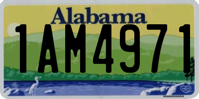 AL license plate 1AM4971