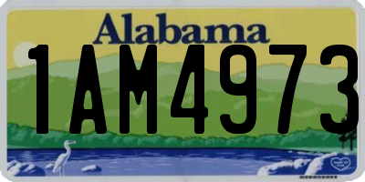 AL license plate 1AM4973