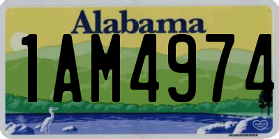 AL license plate 1AM4974