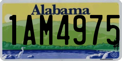 AL license plate 1AM4975