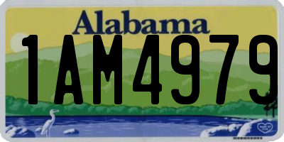 AL license plate 1AM4979