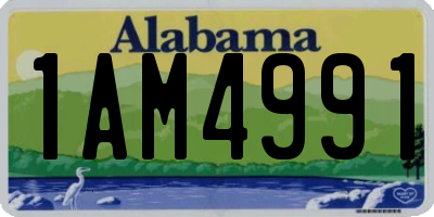 AL license plate 1AM4991