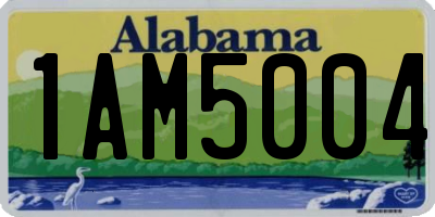 AL license plate 1AM5004
