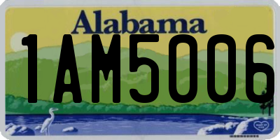 AL license plate 1AM5006