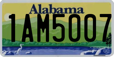 AL license plate 1AM5007