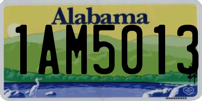 AL license plate 1AM5013