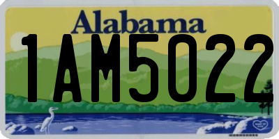 AL license plate 1AM5022