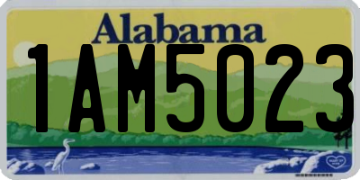 AL license plate 1AM5023