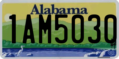 AL license plate 1AM5030